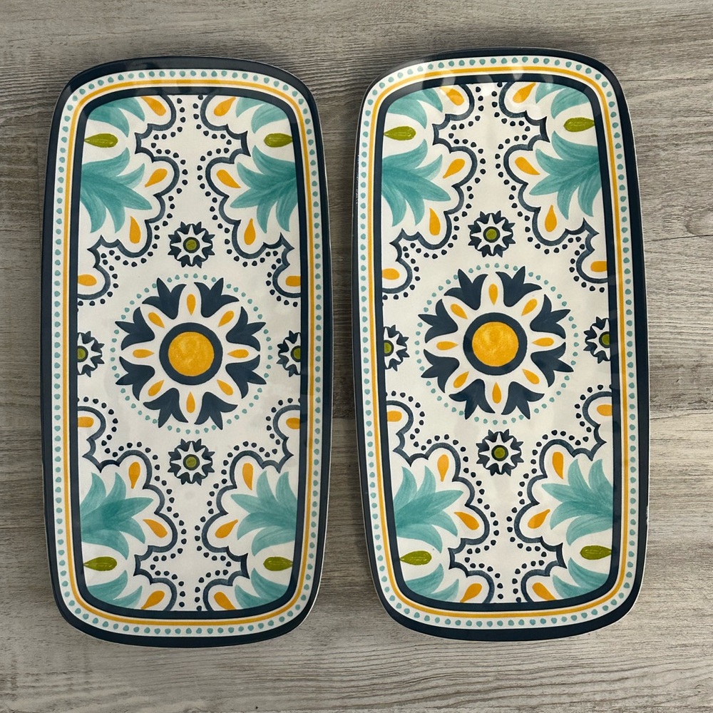 TWO ~ Bobby flay melamine serving platter dish